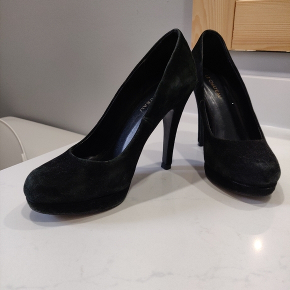 Black suede heels - Picture 2 of 5